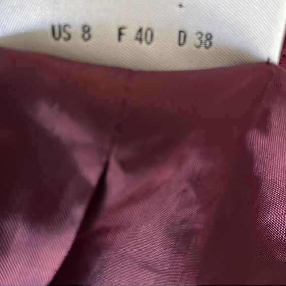 Akris Punto 100% Wool Cropped Purple Jacket Size 8 - Picture 10 of 13